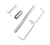 Hohopeti 2 Sets Popcorn Machine Stirring Rod Replacement with Iron Wire Sleeve Commercial Mixer Paddle Accessories for Various Popcorn Makers Easy to Clean and Reusable Essential Parts for