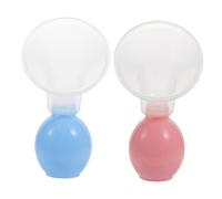 Hohopeti 2 Sets Portable Manual Breastmilk Suction Tool Compact and Lightweight Breastfeeding Accessory with Strong Suction for Nursing Moms and Easy to Clean for Mothers