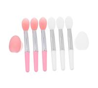 Hohopeti 2 Sets Silicone Lip Mask Brush Applicators for Even and Gentle Application, Lip Makeup Tool for Daily and Professional Use, Assorted Colour Kit with 8 Pieces