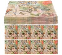 Hohopeti 20 Sheets Colorful Butterfly Printed Paper Napkins Lightweight Decorative Party Serviettes with Vivid Designs for Birthday Mother Day and Shower Celebrations