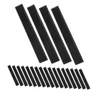 Hohopeti 200pcs Black Plastic Mesh Makeup Brush Protective Covers Stretchable Makeup Brush Nets for Travel and Storage for Eye Shadow