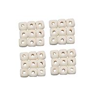 Hohopeti 200Pcs Solid Color Wooden Letter Beads DIY Craft Jewelry Making Accessories for Boy Girl for Bracelets Necklaces and Friendship Charms