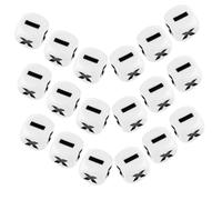 Hohopeti 20pcs Acrylic Math Teaching Dice for Addition and Subtraction Learning Tool Classroom Manipulatives for Interactive Arithmetic Games Portable Educational Props for Logical Thinking