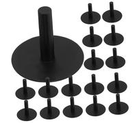 Hohopeti 20pcs Black Plastic Duck Holder Display Stand with Double-sided Tape Car Model Support Rack for Ducks and Easy to Use