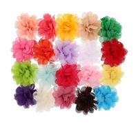 Hohopeti 20pcs Chiffon Flower Dog Barrettes Hair Clips for Puppies and Cats Cute Pet Hairpins for Photoshoots and Dress Up Stylish Floral Accessories for Pets