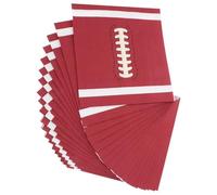 Hohopeti 20pcs Football Napkins Soft Thick Paper Party Napkins Unique Design Versatile Decoration Brown Football Shape for Family Gatherings and Camping