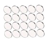 Hohopeti 20pcs Magnetic Empty Eyeshadow Storage Tray DIY Cosmetic Organizer for Travel and Vanity Portable Round Metal Palette for Makeup Pans and Blush Holder