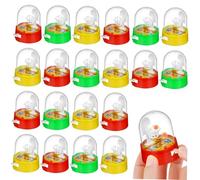 Hohopeti 20pcs Mini Finger Basketball Game Plastic Desktop Basketball Hoop Educational Hand-eye Coordination Enhancer for Indoor Play Random Color