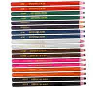 Hohopeti 20Pcs Multi-color Peel-off Grease Wax Pencils Portable Crayon Markers for Glass Leather Wood Metal Tailoring Sewing Crafting and Industrial Use