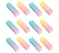 Hohopeti 20pcs Nail Buffer Blocks Multi-Color Rectangular Sponge Files for Women Nail Care and Polishing Manicure Tools with Blue Purple and Pink Yellow Gradient