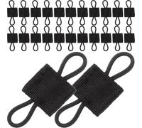Hohopeti 20pcs Nylon Interphone Fasteners Backpack Interphone Retention Tabs Fixing Buckle for Outdoor Tactical System Use