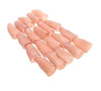 Hohopeti 20pcs Realistic Fake Finger Thumb Tips with Nails Trick Props for Magicians Natural Color and Wrinkle Design Easy to Use for Pranks and Conjuring Performance Novelty