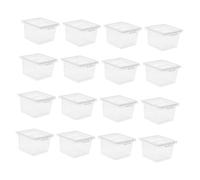 Hohopeti 20Pcs Reptile Breeding Box PP Material Multi-use Gecko Tank Lizard Holder Cage for Turtles Frogs Corn Snakes and Insects