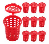 Hohopeti 20pcs Reusable Plastic Fishing Bait Trap Cage Lure Holder Basket for Shrimp Crab Crawfish Catching Outdoor Crabbing Gear with Large to Prevent Bait Loss and Maximize Catch Rates