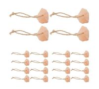 Hohopeti 20pcs Small Animal Salt Block Lick Bricks with Rope, Mineral Crystal Salt Blocks 30-50g Each for Hamsters, Rabbits, Goats, Deer, Livestock Hanging Chew Toy