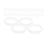 Hohopeti 20pcs White Hamster Tunnel Connectors for Small Animals Expandable DIY Cage Fittings with Stable Structure Easy Assembly Compatible with Various Hamster Cages for Enhanced Habitat