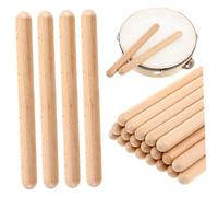 Hohopeti 20Pcs Wooden Rhythm Sticks Early Educational Percussion Musical Instrument for Classroom Use Cultivating Basic Rhythm Skills and Cognitive Development