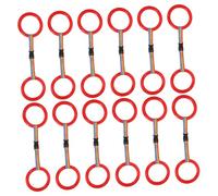 Hohopeti 24 Sets Rings Safety Walking Rope for Lightweight Soft Wristband Leash with Quick Release for Group Outdoor Activities and Daycare Safety Leash