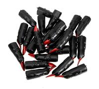 Hohopeti 24pcs Black Witch Fingers for Halloween Pranks Fake Nails for Costumes Creepy Witch Props for Parties and Horror Decorations