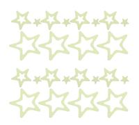 Hohopeti 24pcs Glow-in-The-Dark Star Anti Slip Bath Stickers for Bathtub, Non-Slip Shower Decals with Cute Cartoon Design, Bathroom Safety Grip and Seniors