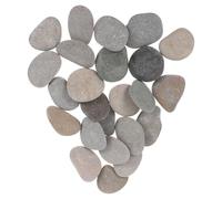 Hohopeti 24PCS Natural River Rocks for Painting 3-5cm Flat Smooth Stones DIY Craft Pebbles for and Adults Garden Decor and Holiday Art Projects