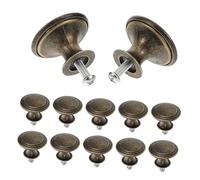 Hohopeti 24pcs Vintage Drawer Handles Retro Zinc Alloy Cabinet Pulls with Single Installation Antique Style Furniture Knobs for Shoe Cabinets Dressers Wardrobes and Kitchen Cupboards