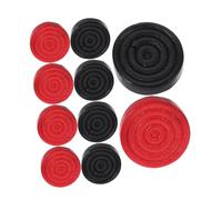 Hohopeti 24Pcs Wooden Backgammon Game Pieces Round Checker Chips for Board Games Lightweight Compact Replacement for Family and Friends