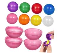 Hohopeti 25 Pcs Colored Plastic Hollow Raffle Balls for Party Games Lightweight Reusable Game Prop Balls for Birthday School Corporate Events Fair Playing Sphere
