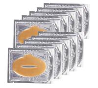 Hohopeti 25Pcs Collagen Lip Mask Gold Nourishing Gel Pads for Moisturizing Exfoliating and Reducing Lip Wrinkles Natural Ingredients for Women and Daily Use