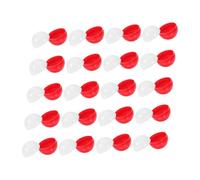Hohopeti 25pcs Red-white Plastic Fillable Prize Balls for Claw Machines Round Capsules for DIY Candy Party Favors Birthday Presents Compact Storage and Safe Use