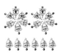 Hohopeti 25pcs Vintage Craft Bells Small Alloy Jingle Pendants for Jewelry Making Rustic Mini Hanging Charms for DIY Wind Chimes Bracelets Necklaces with Soft Melodious Sound