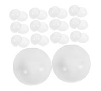 Hohopeti 25pcs White Hollow Plastic Raffle Balls DIY Empty Round Capsules for Vending Machines Claw Machine Games Party Favor Containers