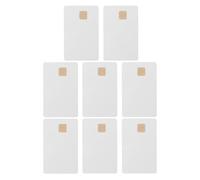 Hohopeti 2k Memory Smart PVC Cards 8pcs White with AT24C02 Chip for Attendance Systems and Various Environment Access