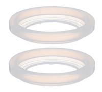 Hohopeti 2pcs 51mm Silicone Gasket Seal Rings for Espresso Machine Handle Filter Funnel, Replacement Coffee Maker Accessories for Stovetop Coffee Pots
