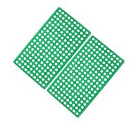 Hohopeti 2PCS Abs Rabbit Cage Mats with Round Ventilation Protective Floor Pads for Bunnies Hamsters Rats Chinchillas Small Animal Feet Pads for Clean Breeding Environment