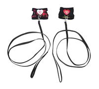 Hohopeti 2PCS Adjustable Small Pet Harness and Leash for Ferret Rabbit Hamster Chinchilla Breathable Chest Strap with Decorative Cartoon Design Outdoor Safety and Comfort for Growing Small