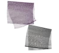 Hohopeti 2pcs African Net Sponge with Knots Long Exfoliating Body Scrubber for Shower Use Deep Cleansing Back and Foot Wash Ergonomic Design for Men and Women Elegant Black and Purple