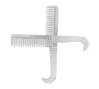 Hohopeti 2pcs Aluminum Pet Grooming Comb Metal Dog Hair Comb with Polished Skin Friendly Surface for Gentle Tangle Removal Cats Dogs Horses Hair Care Tool