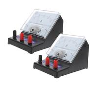 Hohopeti 2PCS Analog Panel Dual Range Ammeter Voltmeter for Accurate Dc Voltage Measurement Educational Physics Teaching Tool Portable Classroom Essential