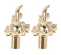 Hohopeti 2pcs Antique Furniture Pulls Vintage Drawer Hardware Pulls Brass Fish Cabinet Drawer Easy Installation Ergonomic Design for Bedroom Home Decor