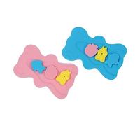 Hohopeti 2pcs Baby Bath Support Mat Skid Proof Sponge Bath Pad for Newborn Anti-Slip Bathtub Cushion for Infant