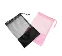 Hohopeti 2pcs Ballet Pointe Shoe Bags Mesh Drawstring Dance Shoe Storage Pouches Breathable Travel Organizer for Dance Class and Recital