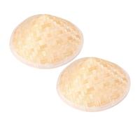 Hohopeti 2pcs Bamboo Weave Hats UV Protection Lightweight Breathable Summer Sun Caps for Boys Outdoor Beach Party Decor
