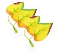 Hohopeti 2pcs Betta Fish Leaf Hammock Resting Bed Silicone Fish Tank Supplies Betta Breeding Leaf Pad Hideout Artificial Aquarium Decor for Aquatic Pets