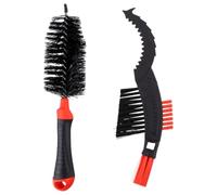 Hohopeti 2pcs Bike Chain Cleaning Kit with Non-slip Handle Brushes for Mountain Road Urban Bikes Gear Chain Scrubber for Bicycle Maintenance