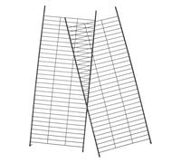 Hohopeti 2pcs Black Iron Cat Ladder for DIY Kennel Metal Ladder with Expandable Climbing Fun Multi-functional Cat Crate Climbing Ramp Accessory for Pet Playpen and Kennels