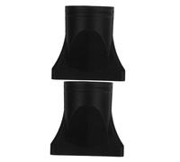 Hohopeti 2pcs Black Plastic Hair Dryer Attachment with 44-46mm Diameter Blow Dryer Diffuser Nozzle for Curly Hair and Provides Precision Airflow for Styling Routines and Professional