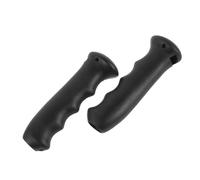 Hohopeti 2pcs Black Rubber Hiking Pole Handle Grips for Trekking Poles Replacement, Non-slip Walking Cane Handle Accessories for Outdoor Climbing and Mountaineering