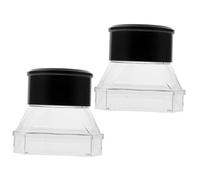 Hohopeti 2Pcs Bug Viewer Outdoor Container Insect Case with Removable Microscope Box for Catching and Observing Small Creatures Plastic Educational