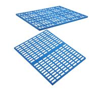 Hohopeti 2pcs Bunny Feet Pad Plastic Cage Mat with Nonslip Bottom for Small Animals Washable Rabbit Cage Mat for Hamster Chinchilla Ferret Flooring Multifunctional Resting and Foot Pad